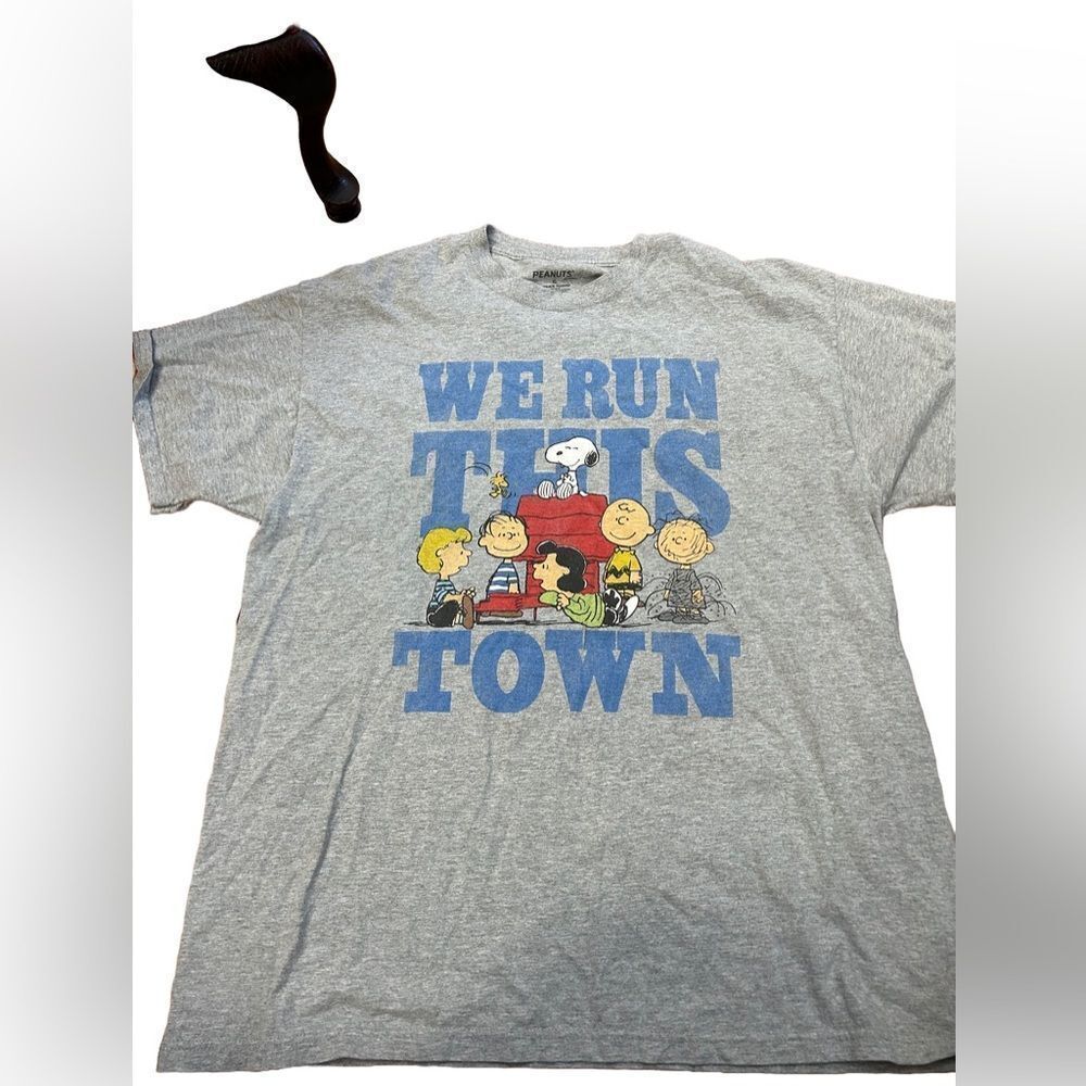 Peanuts Snoopy We Run This Town Tshirt